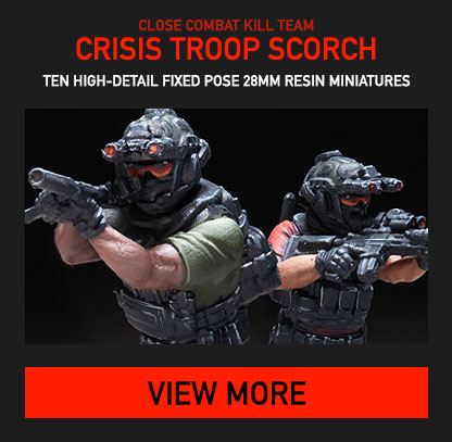 Crisis Troop Scorch  Close Combat Kill Team 28mm miniatures. Click to learn more!