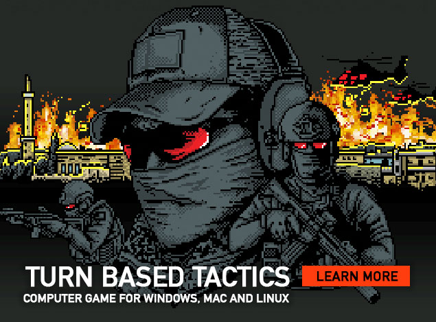 Turn based tactics computer game for Windows, Mac and Linmux. Learn more!