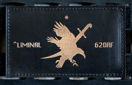 Nitto FFI 5 x 3 Carbon Engraved Leather Patch.