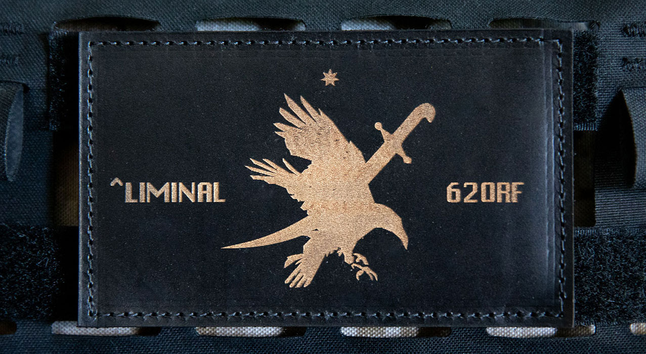 00 UNIT NITTO - 5 x 3 OIL DYED LEATHER PATCH.