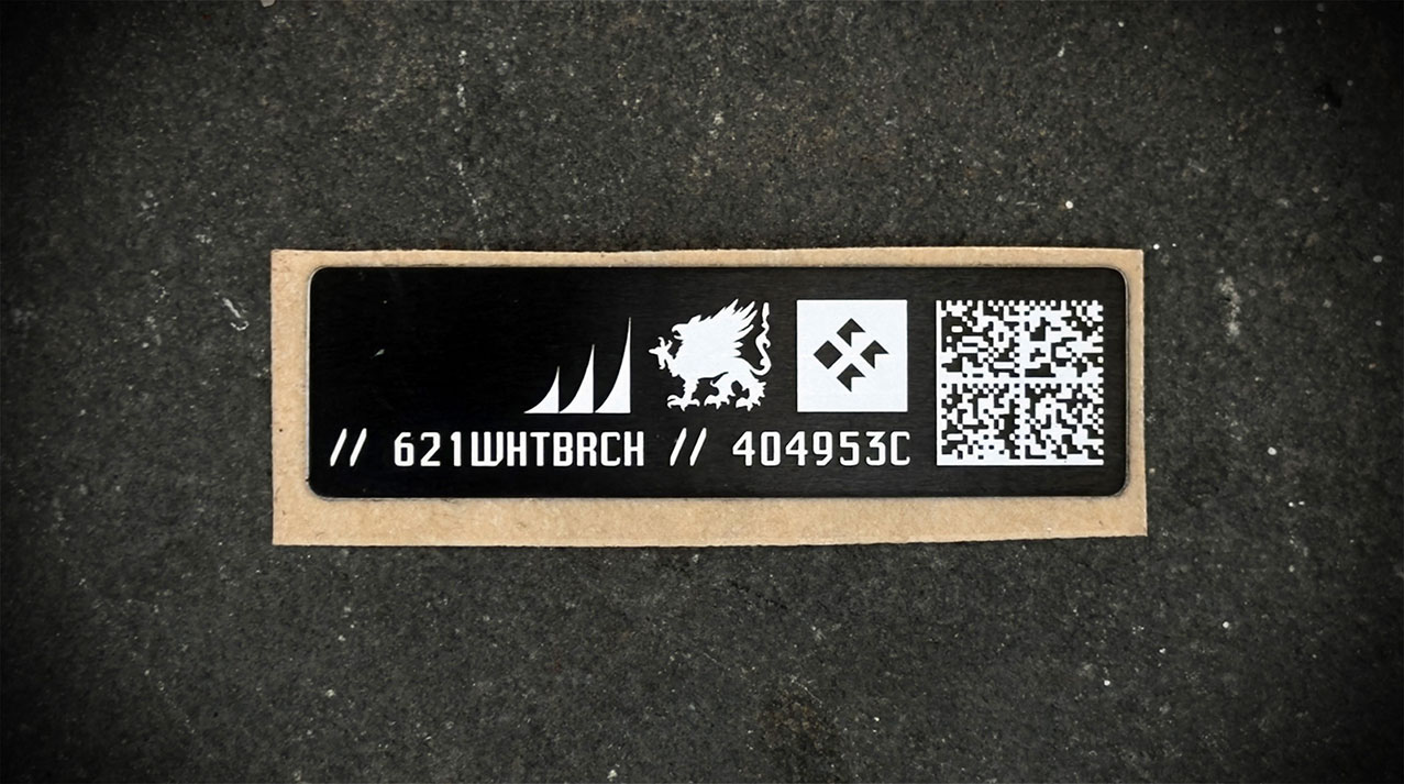Cold Harbor White Birch UID Label.